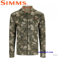 Худи Simms Challenger Hoody Full Zip Regiment Camo Olive Drab размер S